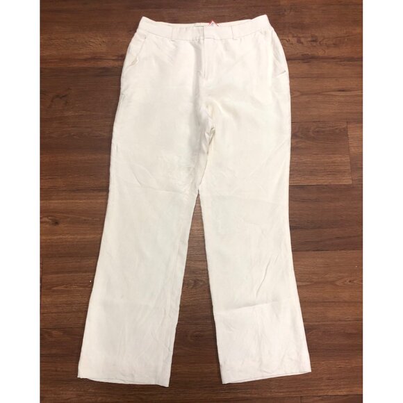 Lauren by Ralph Lauren 100% Silk Exterior Wide Leg Pants - size 4 - Picture 1 of 9